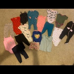 3-6 month baby girl clothes (17 pieces)